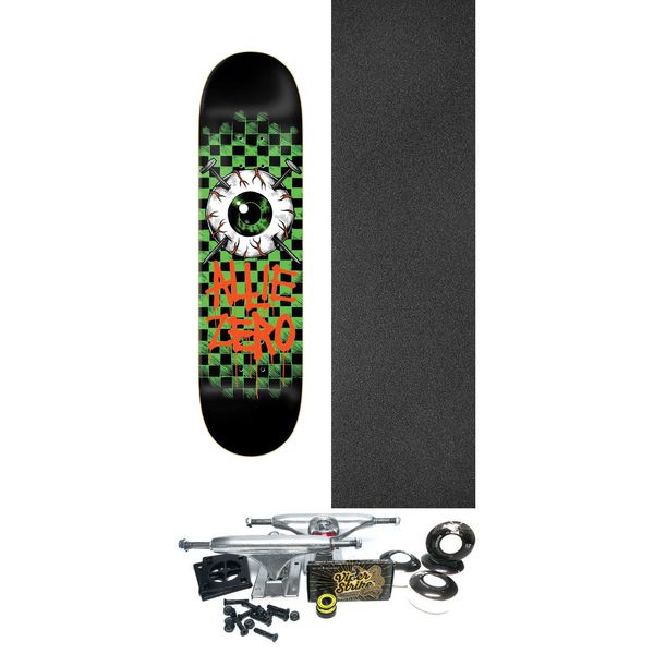 Zero Skateboards Jon Allie Eyeball Skateboard Deck - 8.5" x 32.3" - Complete Skateboard Bundle